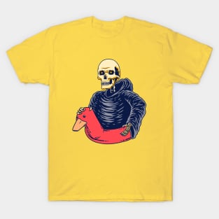 Grim Reaper Riding a Duck Float T-Shirt